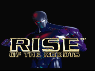Rise of the Robots title screen for Super Nintendo